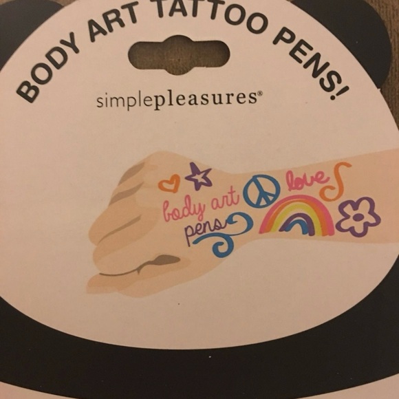 Simple Pleasures Body Art Tattoo Pens New - Picture 3 of 3